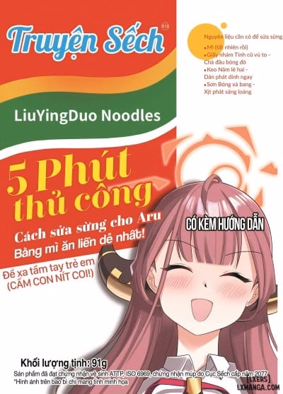 5 Phút Thủ Công-Cách Để Sửa Sừng Cho Aru Bằng Mì Tôm!