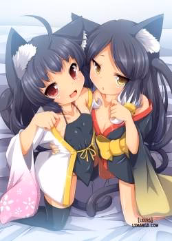 Tsundere Neko Shimai No Zenshin Gohoushi Sex