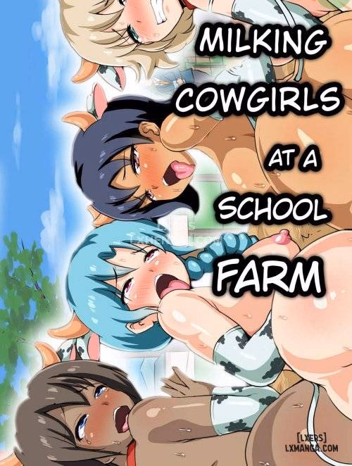 Vắt Sữa Các Cô Gái Bò Ở Trường Nông Trại